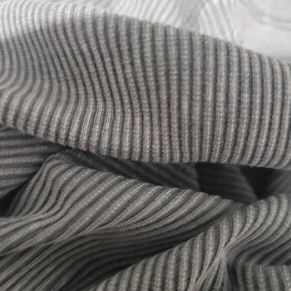 Young Fabulous Broke Dax Dress Grey Midi Ribbed Column Long Sleeves Size Small - Picture 8 of 16